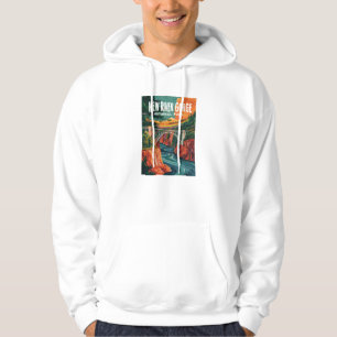 Veste À Capuche Nouveau parc national River Gorge Design de l'eau