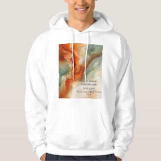 Veste À Capuche O RENDRE GRÂCE AU SEIGNEUR |Cadeau de Thanksgiving