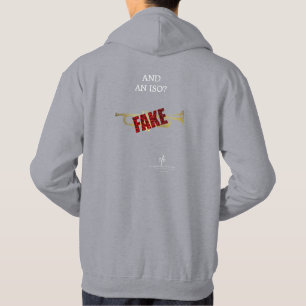Veste À Capuche Objets En Forme D'Instrument Je Trompette Wh. Text