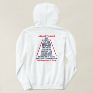 Veste À Capuche Obstruction de la collusion de Trump Individual-1