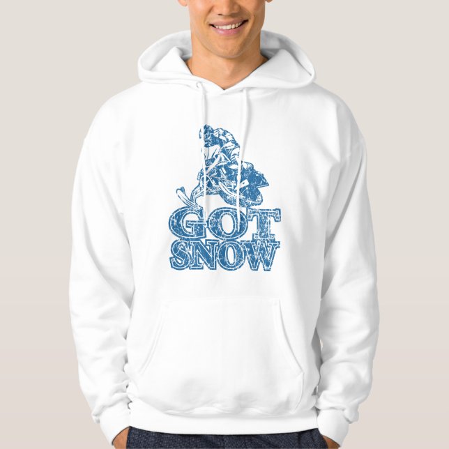 Veste À Capuche Obtenir-Neige-Affliger-Bleu (Devant)