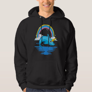 Veste À Capuche Océan Animal Rainbow Sharkicorn Imaginaire Unicorn