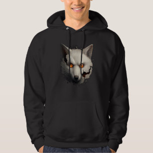 Veste À Capuche Œuvre d'art fantastique Renard Blanc Fox