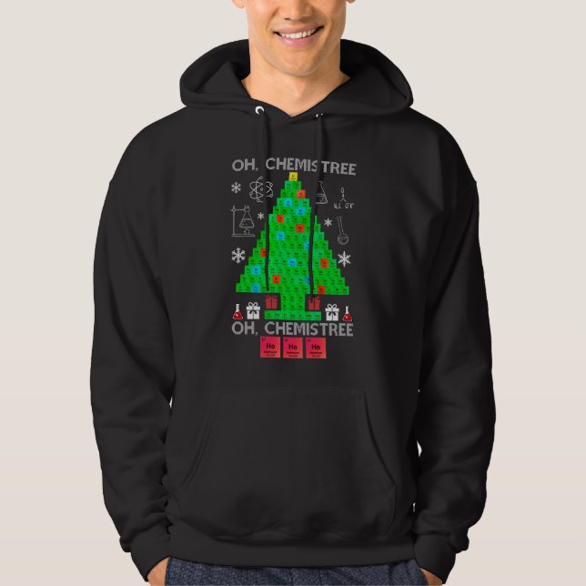 Veste À Capuche Oh Chemistree Chemist Tree Funny Science Noël (Devant)