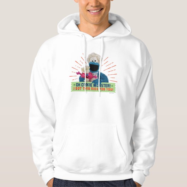 Veste À Capuche Oh Cookie Monster ! J'Ai Compris Ça Bien Pour Toi (Devant)