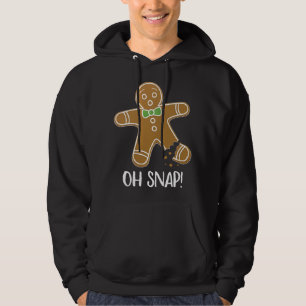 Veste À Capuche Oh Snap Gingerbread Man Cookie Broken Leg Funny