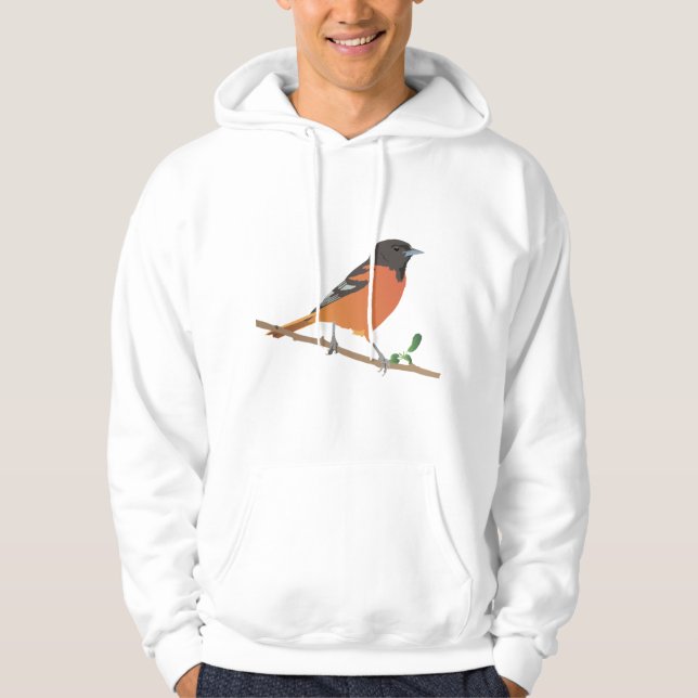 Veste À Capuche Oiseau Oriole de Baltimore (Devant)