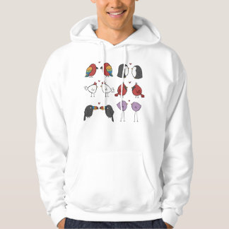 Veste À Capuche Oiseaux Amoureux