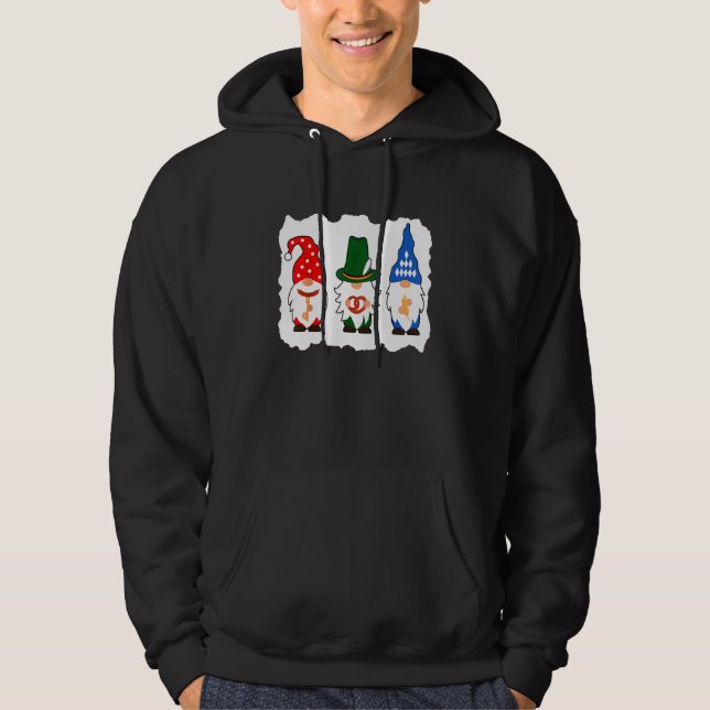 Veste À Capuche Oktoberfest Gnomes Costume bavarois allemand (Devant)