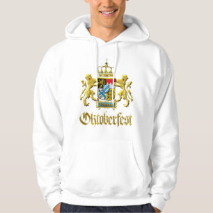 Veste À Capuche Oktoberfest Véritable Bavière Crête Doré Gilt