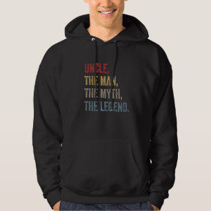 Veste À Capuche Oncle The Man The Myth The Legend Retro Vintage St