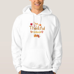 Veste À Capuche one thankful nana thanksgiving day familching