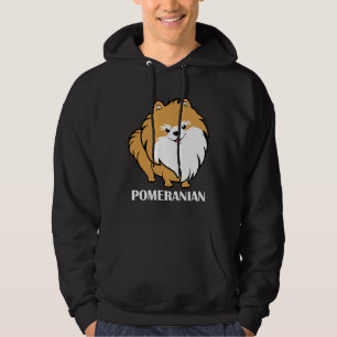Veste À Capuche Orange Cute Pomeranian