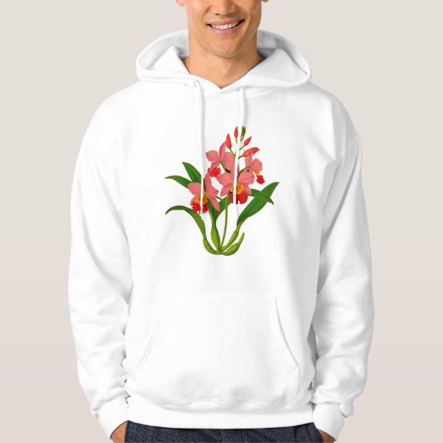 Veste À Capuche Orchidée sauvage (Devant)