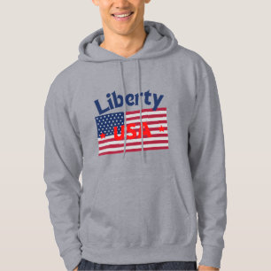 Veste À Capuche Original Liberty USA Drapeau vrai classique tee -