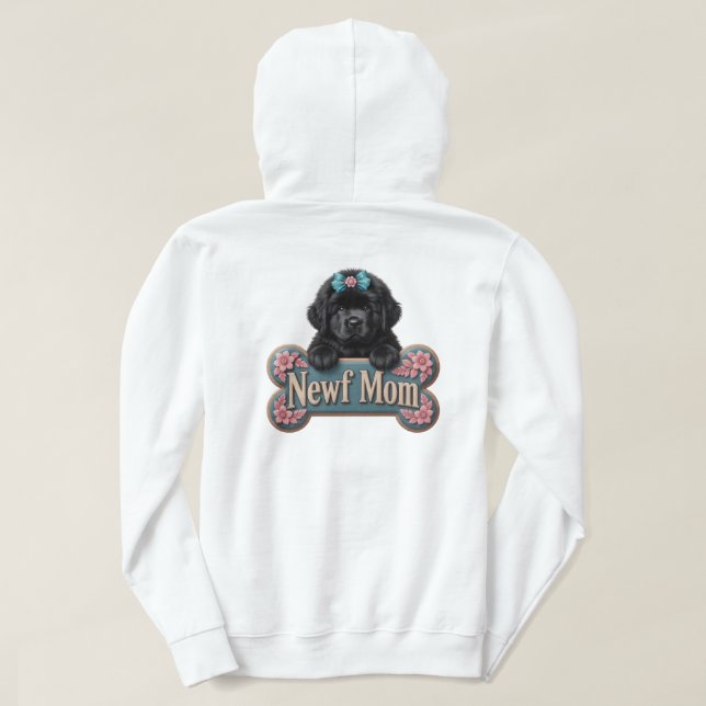 Veste À Capuche Os de maman Newf (Design dos)