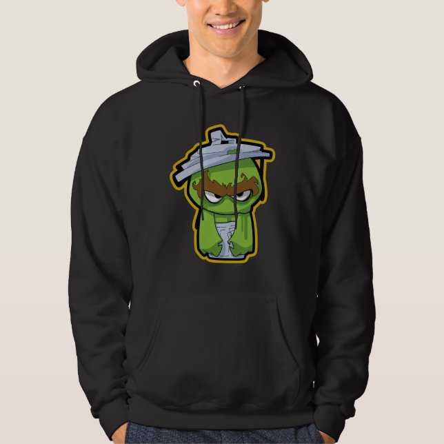 Veste À Capuche Oscar le Grouch Zombie (Devant)