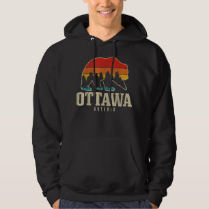 Veste À Capuche Ottawa Ontario Canada Ours Nature Vintage Grizzly