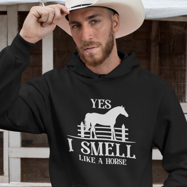 Veste À Capuche Oui, Je Sens Comme Un Cheval (Créateur téléchargé)