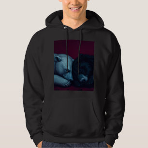 Veste À Capuche Ours noir et polaire