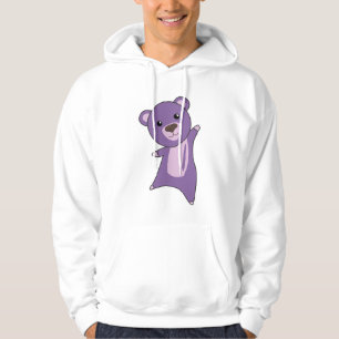Veste À Capuche Ours pourpre Ours coloré Ours mignons Animaux