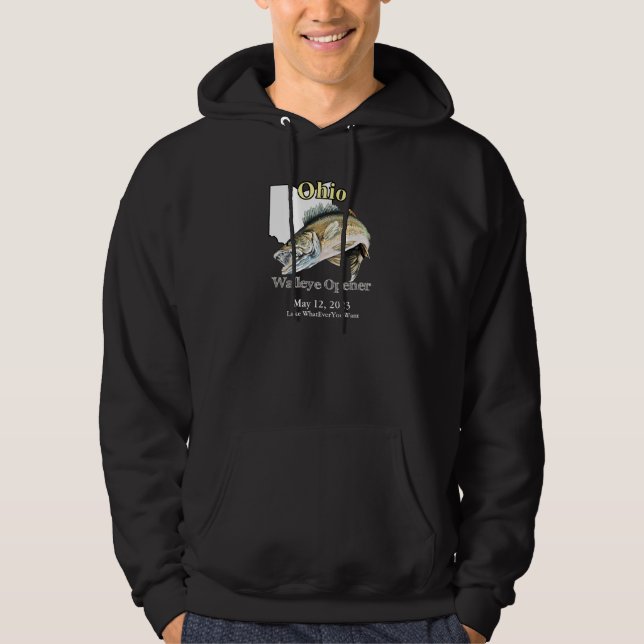 Veste À Capuche Ouvrage personnalisé du lac/de la date Ohio Walley (Devant)