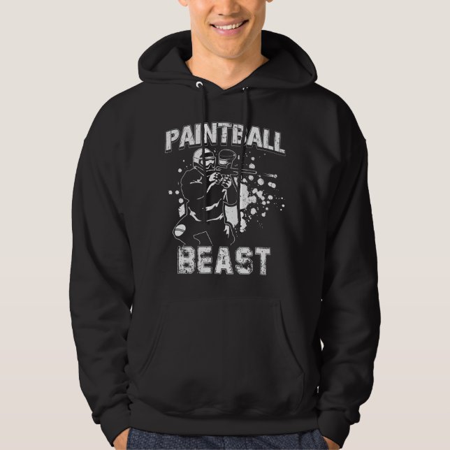 Veste À Capuche Paintball| Idées-cadeaux d'équipe de Paint Balls (Devant)