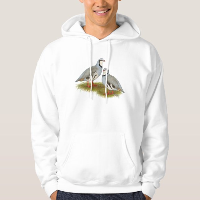 Veste À Capuche Paire de perdrix de Chukar (Devant)