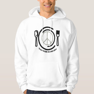 Veste À Capuche Paix de plat Hoody