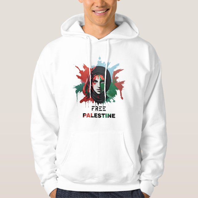 Veste À Capuche palestine libre (Devant)