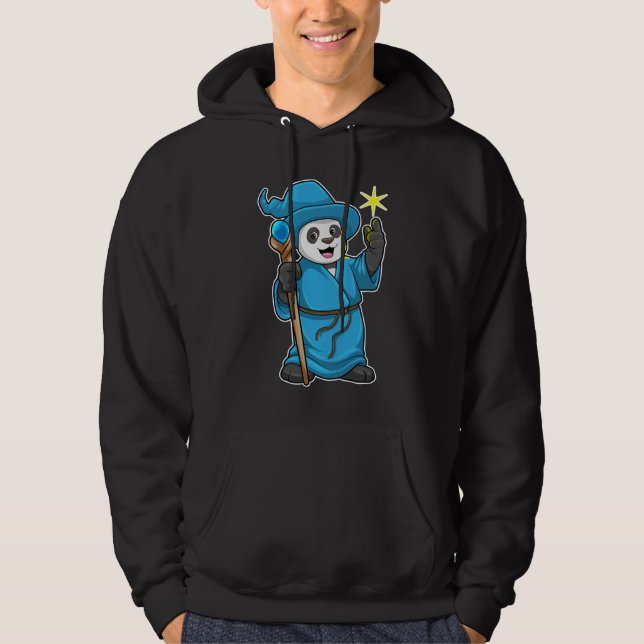 Veste À Capuche Panda comme Assistant avec baguette magique (Devant)