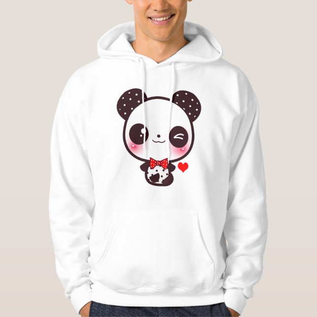 Veste À Capuche Panda de Kawaii (Devant)