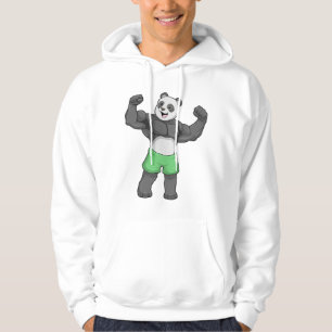 Veste À Capuche Panda en Bodybuilder au Bodybuilding