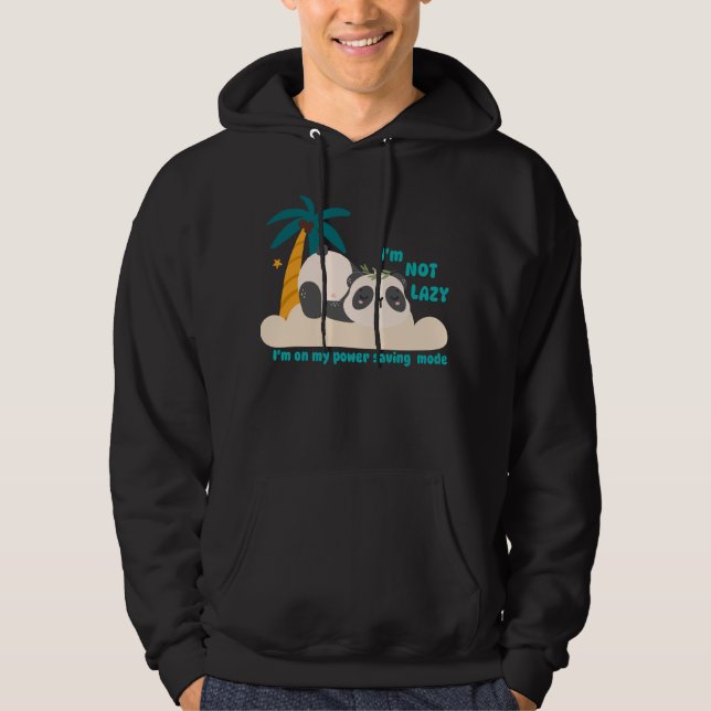 Veste À Capuche Panda paresseux mignon (Devant)