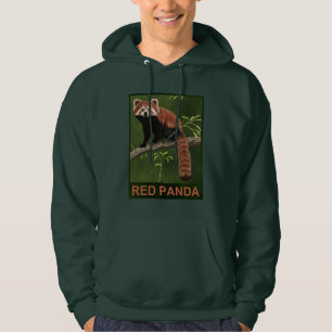 Veste À Capuche Panda rouge