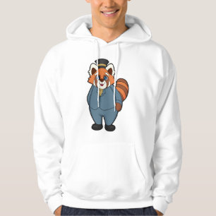 Veste À Capuche Panda rouge en chambre avec Casquette
