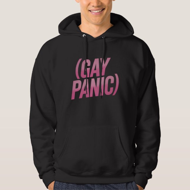 Veste À Capuche Panique gay protestation LGBTQ Fierté (Devant)