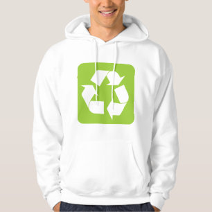 Veste À Capuche Panneau de recyclage - Martian Green