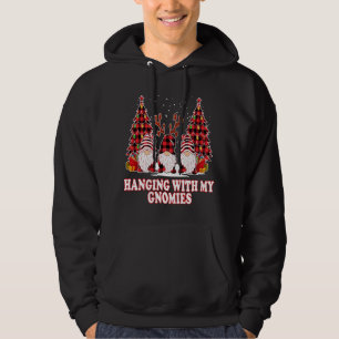 Veste À Capuche Panser Avec Mes Gnomies Green Plaid Gnomes St Part