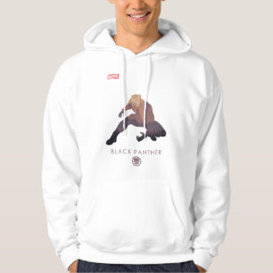 Veste À Capuche Panthère noire silhouette héroïque