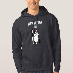 Veste À Capuche Papa Boston Terrier