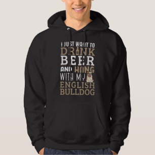 Veste À Capuche Papa Bouledogue Anglais T Drôle Amateur de Chien B