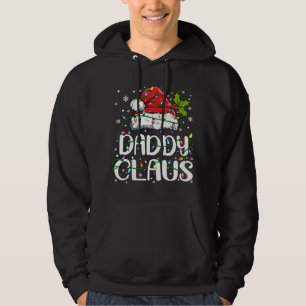 Veste À Capuche Papa Claus Lumières de Noël Pyjama Famille Matchin