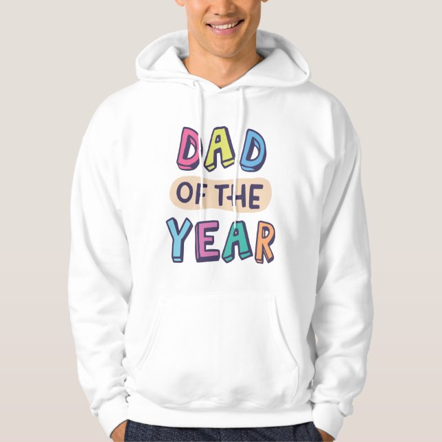 Veste À Capuche Papa de l'année (Devant)