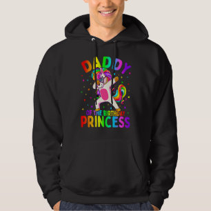 Veste À Capuche Papa De L'Anniversaire Princesse Fille Dabbing Uni
