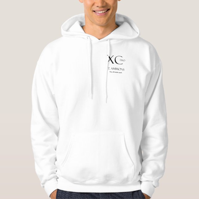 Veste À Capuche PAPA de sweatshirt de coureur de pays croisé (Devant)