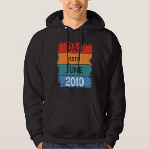 Veste À Capuche Papa Est Juin 2010 Papa Fier Grand-père Meilleur P