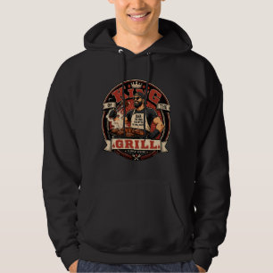 Veste À Capuche Papa L'Homme La Légende Le Maître du Grill