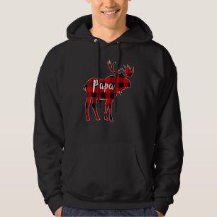 Veste À Capuche Papa Moose Red Buffalo Plaid Famille Correspondant