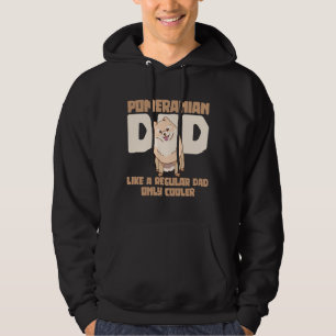 Veste À Capuche Papa Pomeranien Pom Pomeranian Papa